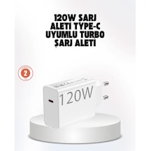 120w Güçlü Hızlı Şarj Adaptörü Ve Type-c Kablo Seti Güvenli Şarj Teknolojisi Diğer