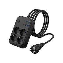 Akım Korumalı Çoklu Priz 4 Usb 2 Type C 4 Priz Güvenli Ve Hızlı Şarj 0 - 2 M