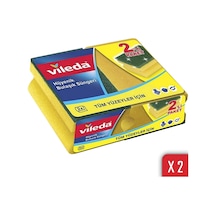Vileda Hijyenik Oluklu Bulaşık Süngeri 2 x 2'li