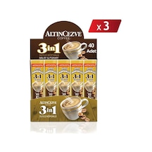 Altıncezve 3ü 1 Arada Sütlü Köpüklü Tek İçimlik Kahve 3'lü 40 x 17 G