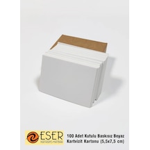 Beyaz Kartvizit Boş 5,5 X 7,5 Cm 100 Adet 0,12 Kg
