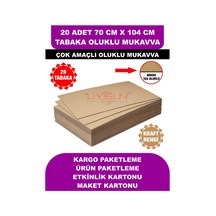 20 Adet 70cm X 104cm Baskısız Tabaka Oluklu Mukavva, Çocuk Etkinlik Kartonu, Maket Kartonu, Kargo Kartonu