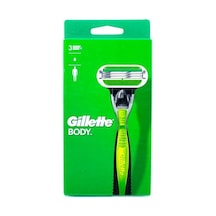 Gillette Body Erkek Tıraş Makinesi, Islak Tıraş Makinesi + 1 Tıraş Bıçağı, 3 Kat Bıçak Ağzı İle