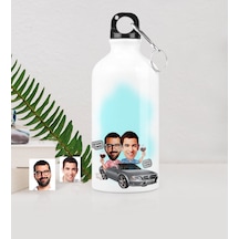 Kişiye Özel Kankalar Karikatürlü Metal Suluk 500 Ml.