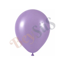 Lavanta Renk Lateks Retro Balon 60 Cm - 1 Adet Mor