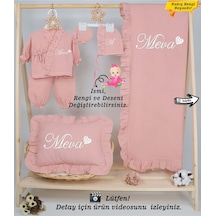 Gros Shop Yeni Doğan %100 Pamuk Müslin Hastane Çıkış Mevlüt Seti-takı Yastı Pembe