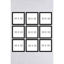 9lu 30x30 Siyah Çerçeve Seti