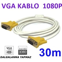 Vga Kablo Full Hd Projeksiyon Lcd Monitör Görüntü Kablosu 30Mt
