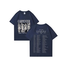 Flood Of Style Sab Rina Müzik Turu Baskı T-shirt Yüksek Kaliteli Tişört Erkek Kadın Saf Harajuku Boy T- Lacivert