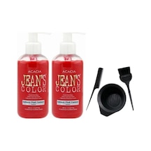 Jeans Color Saç Boyası Somon 250ml 2ad Ve Fluweel Saç Boya Kabı Seti