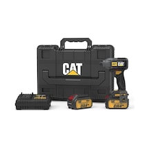 Cat DX71.2 18 V 4.0 AH Li-İon Çift Akülü 215NM Kömürsüz Profesyonel Şarjlı Darbeli Tornavida