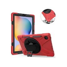 Newface Samsung Galaxy P610 Tab S6 Lite 10.4 Kılıf Amazing Tablet Kapak - Kırmızı