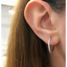 Stela Desıgn Halka Gümüş Küpe