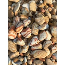 Sarı Çizgili Dolomit Taş 10Kg 2-4 Cm Renkli Dolomit Dekoratif Taş