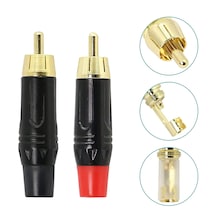 Rca Tos Fiş Erkek 1.kalite Metal 2 Adet Pk-6783 Male-male
