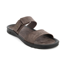 Muya Subteno Anatomik Taban Ayarlanır Bantlı Erkek Terlik Kahve Kahverengi