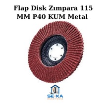 Flap Disk Zımpara 115 Mm P40 Kum Metal - Ahşap Taşlama Diski 10 Adet