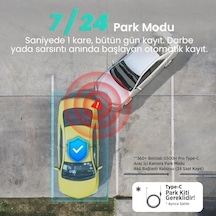 G500h Ön 3k-arka 1080p 160 Geniş Açı Gece Görüşü Dahili Gps Akıllı Araç İçi Kamera