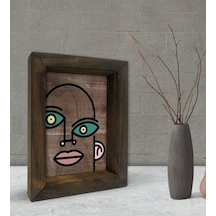 Bk Gift Picasso Style Tasarımlı Dekoratif Doğal Masif Ahşap Çerçe (500610228)