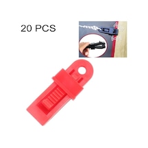 Rogfer 20 Adet Açık Çadır Tenteleri Rüzgar Geçirmez Sabitleme Klip Çok Fonksiyonlu Rüzgar Halat Toka Red Sarı Sarı