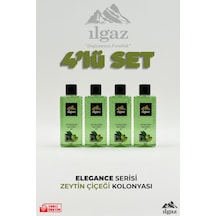 Ilgaz Zeytin Çiçeği Kolonyası 4'lü Set 80 Derece 400 Ml Elegance Series