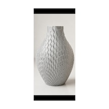 Modern Dekoratif Vazo 20 Cm Gri Gri