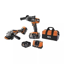 Aeg Jp18a2-502b 18v Akülü Set Bsb18c3bl+bews18-125blx 4935480951