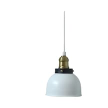 Dylight Retro Metal Dekoratif Beyaz Tekli Kafe Mutfak Aydınlatma Avize-dy8048