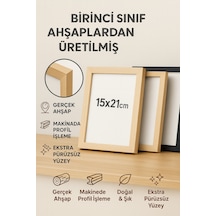 Ahşap Fotoğraf Çerçevesi 15x21 Cm 1. Sınıf Pürüzsüz Yüzey Masaüstü & Dekoratif