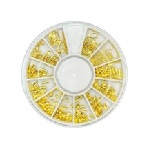 Misyul Tırnak Süsleme Taşı 12 Gözlü Mix Paket Gold Mıs-2080