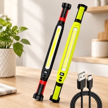 Şarjlı Mıknatıslı Led Çalışma Lambası Type-c, 360 Döner, 52.5 Cm Diğer