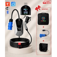 Voltbox Evo7 Taşınabilir Elektrikli Araç Şarj Cihazı 32a/7kw/220v 5 Metre -türkçe Menü 7.4 kW