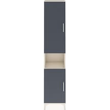 Arges Dolap 5 Raflı 2 Kapaklı 44x30x221 Aytaşı-antrasit Aytaşı