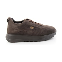 Bambi Kahve Süet Hakiki Deri Kadın Sneaker K01753000402