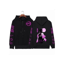 Demon Slayer Kamado Tanjirou Kapşonlu Hoodie Mod682 14567 Siyah Demon Slayer Kamado Tanjirou Kapşonlu Hoodie Mod682 14567 Siyah