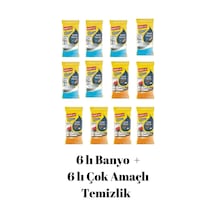 Koroplast Islak Havlu Çok Amaçlı Ferah Kokulu 6 Adet + Banyo Okyanus Kokulu 6 Adet