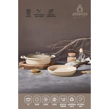 Amboss Montana 3 Parça Granit Set Cappucino Diğer