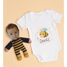 Bitmeyenkartus Bk Kids Kişiye Özel Fotoğraflı Bebek Yastık Ve Bebek Body Zıbın H (550906213) Çok Renkli