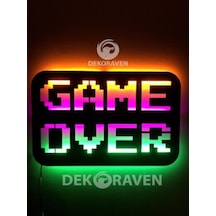 Game Over Led Işıklı Tablo (523524613)