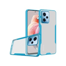 Newface - 992 - Xiaomi Redmi Note 12 5g Kılıf Platin Silikon - Edntrend - - Mavi