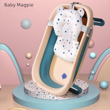 Geekyou Yeni Doğan Bebekler İçin Kaymazlı Yıkanma Yastığı - Suya Yüzen Polistiren Hamur Mat - Standart Pembe Ayı Desenli