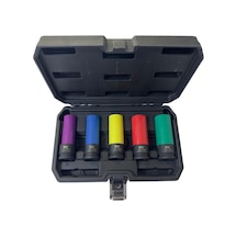 Nt Tools Ndset12c 1/2 Altı Köşe Renkli Uzun Lokma Takımı 5 Parça
