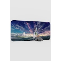 Suzume Anime V4 - 70x30 Xl Gaming Kauçuk Kaymaz Taban Mouse Pad Fare Altlığı
