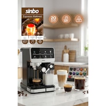 Sinbo SCM-2996 PRO Cappuccino Latte Espresso Makinesi