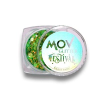 Mov Krem Glitter Festival No:5 Paris Parc Yeşil Altın Simli Festival Makyajı Yeşil Altın