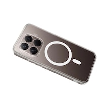 Newface Xiaomi Mi 15t Pro Combo Sert Şeffaf Magsafe Kapak - Şeffaf