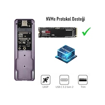 İ9-gtr M.2 Nvme Ssd To Usb 3.2 Gen2 Harici Taşınabilir Ssd Kutusu