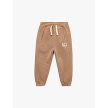 Koton Beli Bağlamalı Basic Jogger Eşofman Altı Kahverengi 6wmb40077tk Kahve