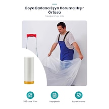 Boya Badana Eşya Koruma Hışır Örtüsü 280cm X 15 Mt Yapışkanlı Hışır