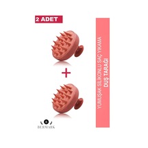 Duş Tarağı Yumuşak Silikon Saç Yıkama&saç Derisi Masaj Tarağı 2 Adet Ekonomik Set Karışık